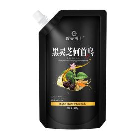 Black Ganoderma Polygonum Multiflorum Hair Root Cleaning Care Shampoo