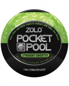 Zolo Pocket Pool Straight Shooter Green Sleeve