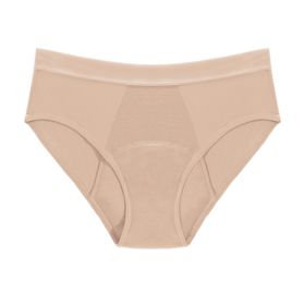 Multi-Color Bamboo Fiber Four-layer Physiological Underwear (Option: Apricot-M)