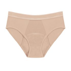 Multi-Color Bamboo Fiber Four-layer Physiological Underwear (Option: Apricot-M)