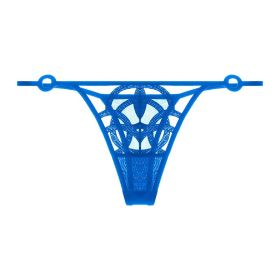 Women's Underwear Big Chest Small Push-up Thin (Option: Blue 077T-S)