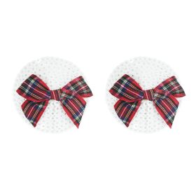 Christmas Breast Pad Bell Fur Ball Strawberry Red Lip Butterfly (Option: Bow-Free Size)