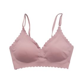 Fitness Vest Bra Women's Comfortable And Breathable (Option: Coral Pink-L)
