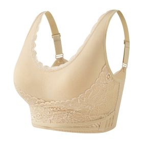 Lace Sports Underwear Upgraded Bra (Option: Skin Color-XL)